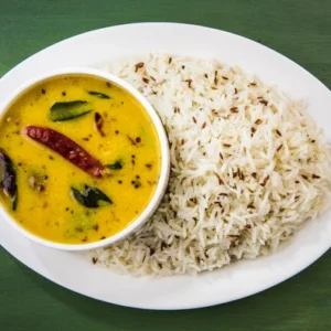 Dal Fry With Rice